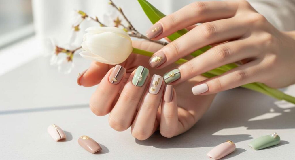 featured: quiet luxury spring nails: sophisticated designs for a chic season