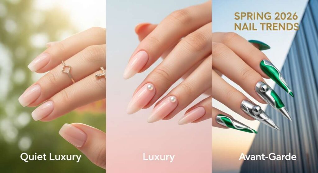 featured: quiet luxury to avant garde: spring 2026's must have nail trends