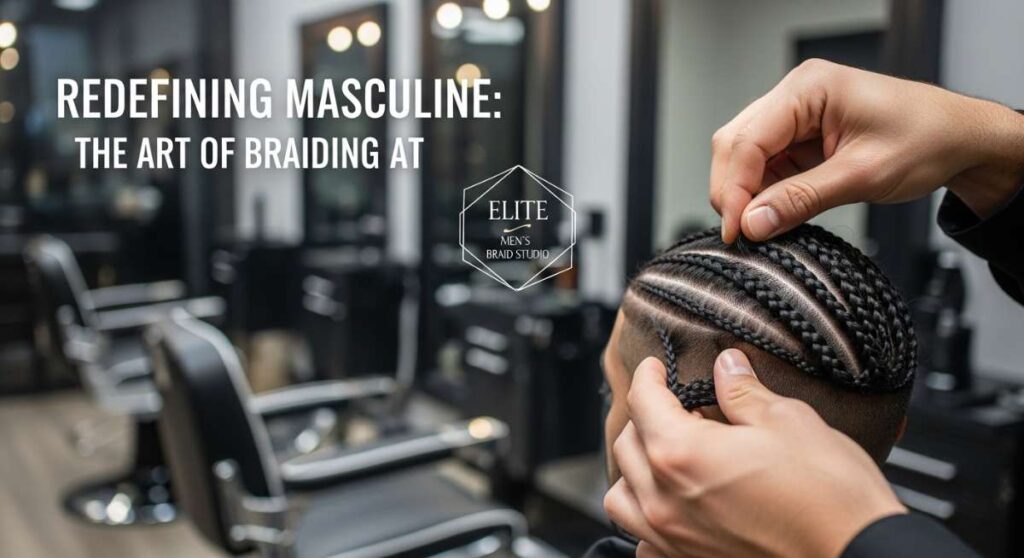 featured: redefining masculine style: the art of braiding at elite men's braid studio