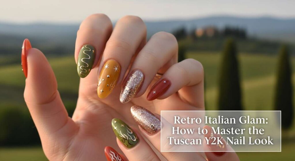 featured: retro italian glam: how to master the tuscan y2k nail look