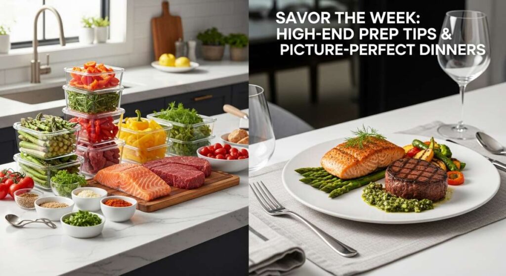 featured: savor the week: high end prep tips & picture perfect dinners