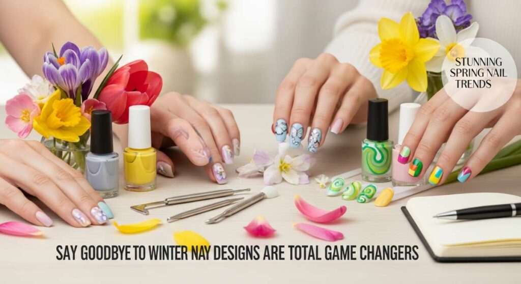 featured: say goodbye to winter: these spring nail designs are total game changers
