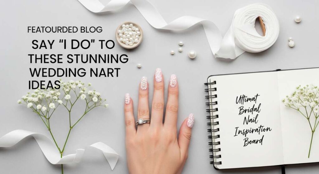 featured: say 'i do' to these stunning wedding nail art ideas