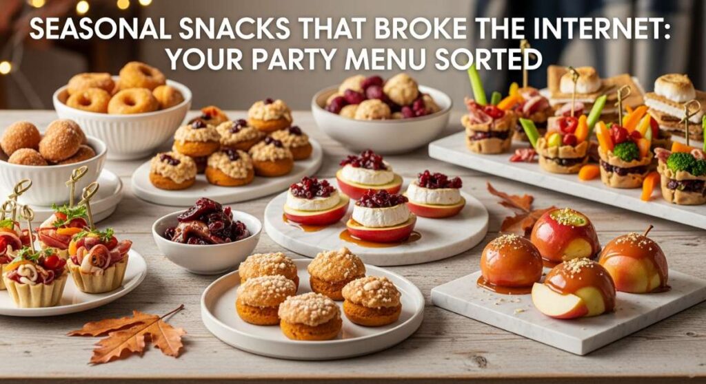 featured: seasonal snacks that broke the internet: your party menu sorted