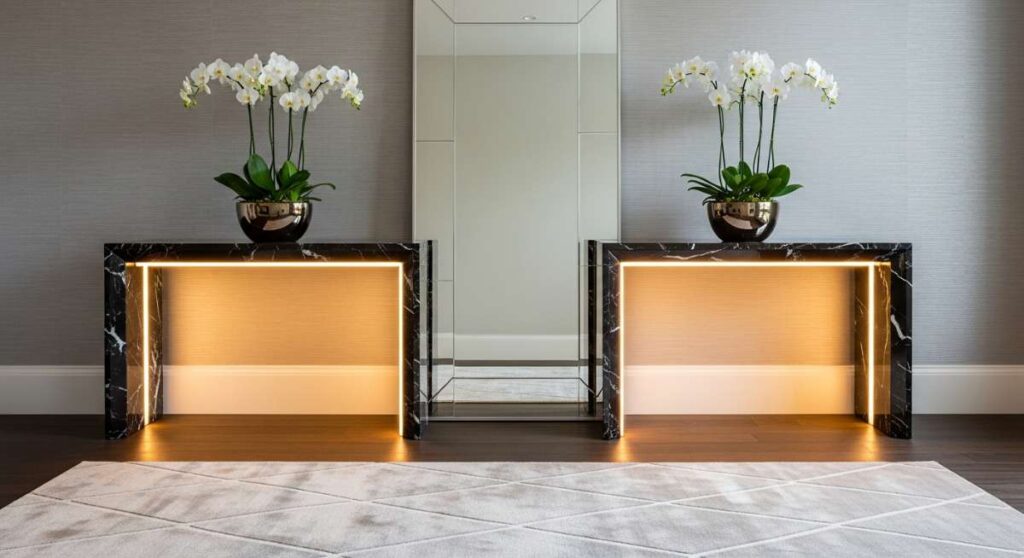 featured: shine bright: elevate your interior with these high end lighted tables