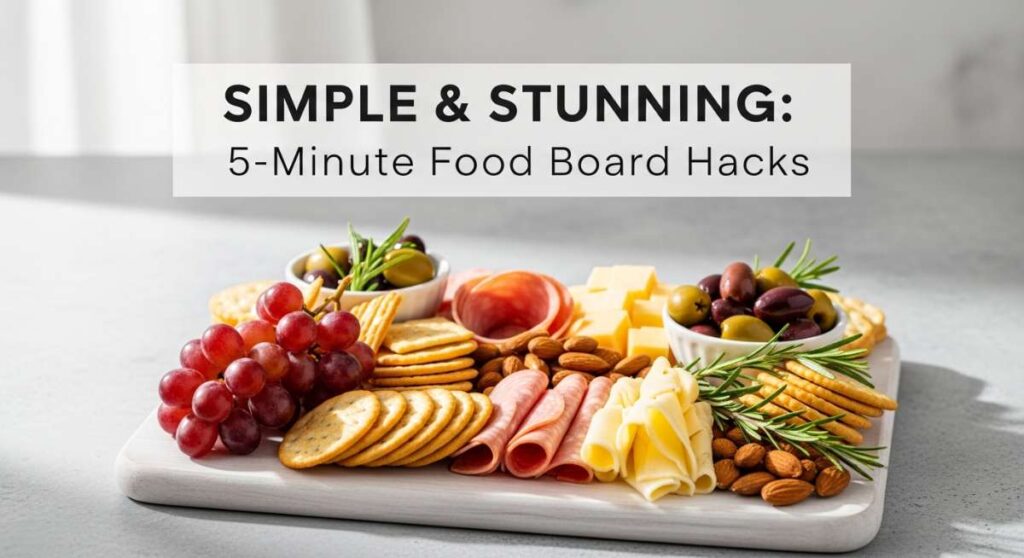 featured: simple & stunning: 5 minute food board hacks