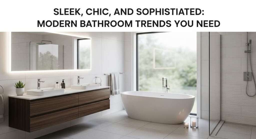 featured: sleek, chic, and sophisticated: modern bathroom trends you need