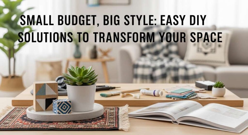 featured: small budget, big style: easy diy solutions to transform your space