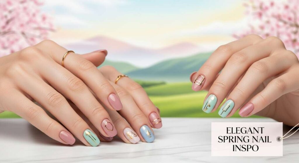 featured: soft pastels & gold accents: your ultimate guide to elegant spring nails