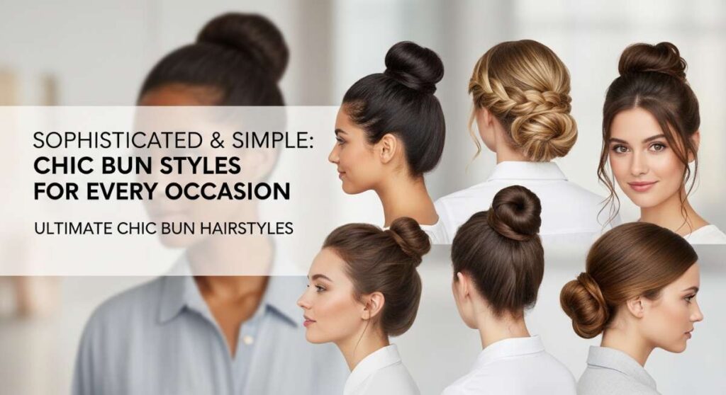 featured: sophisticated & simple: chic bun styles for every occasion