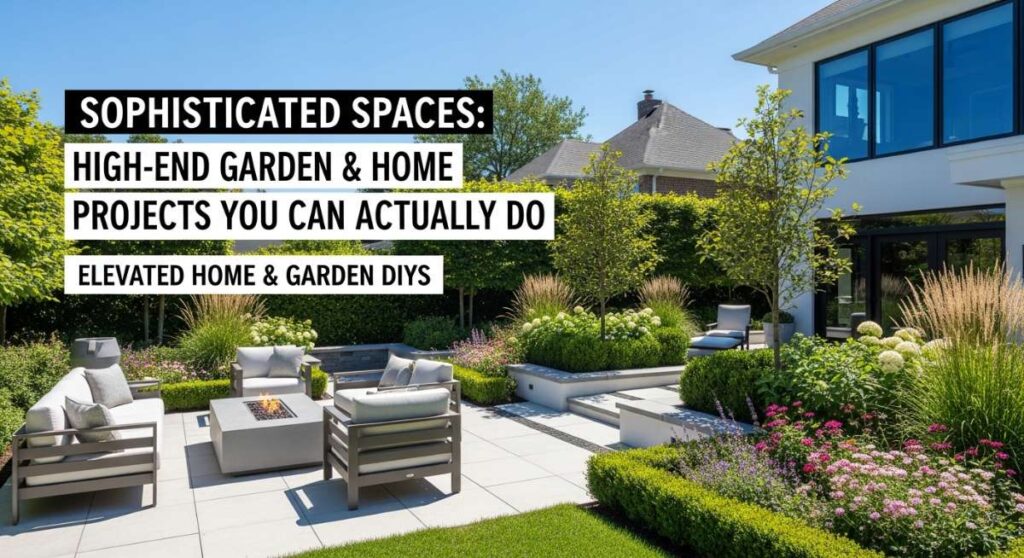 featured: sophisticated spaces: high end garden & home projects you can actually do