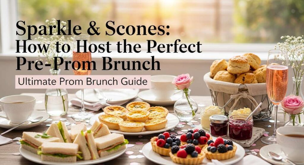 featured: sparkle & scones: how to host the perfect pre prom brunch