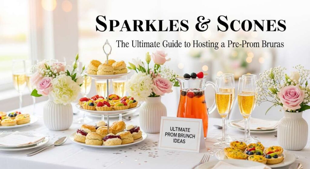 featured: sparkles & scones: the ultimate guide to hosting a pre prom brunch