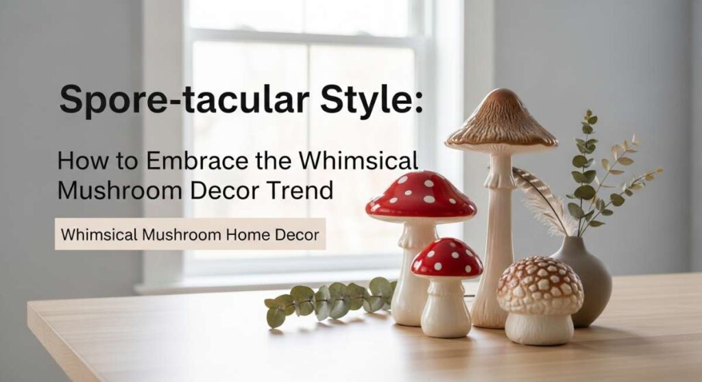 featured: spore tacular style: how to embrace the whimsical mushroom decor trend