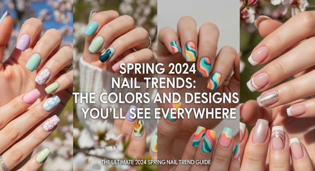 featured: spring 2024 nail trends: the colors and designs you'll see everywhere
