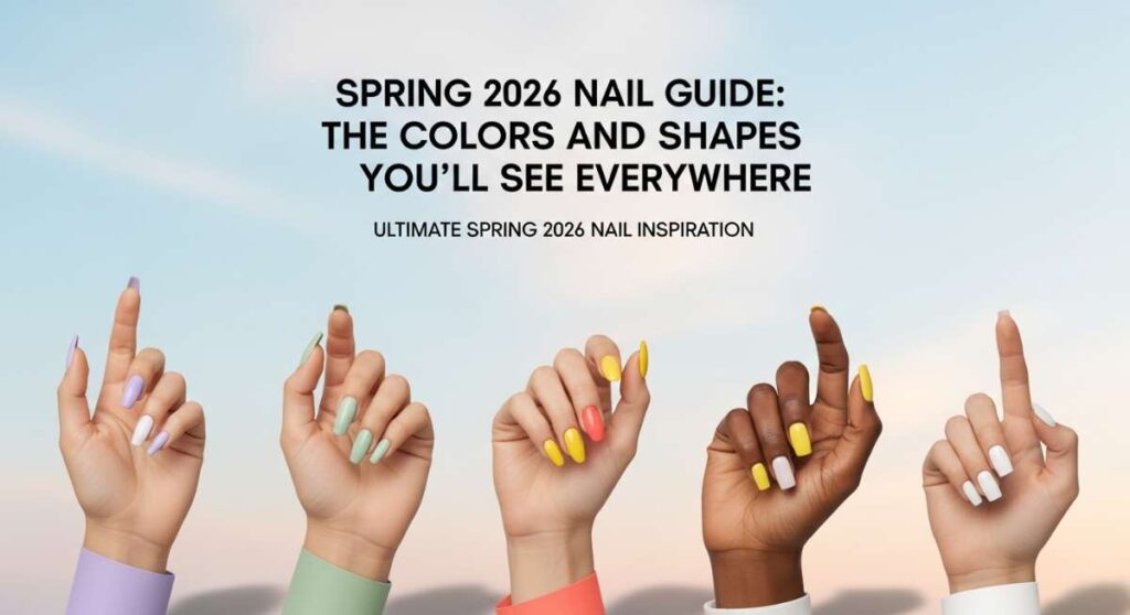 featured: spring 2026 nail guide: the colors and shapes you'll see everywhere