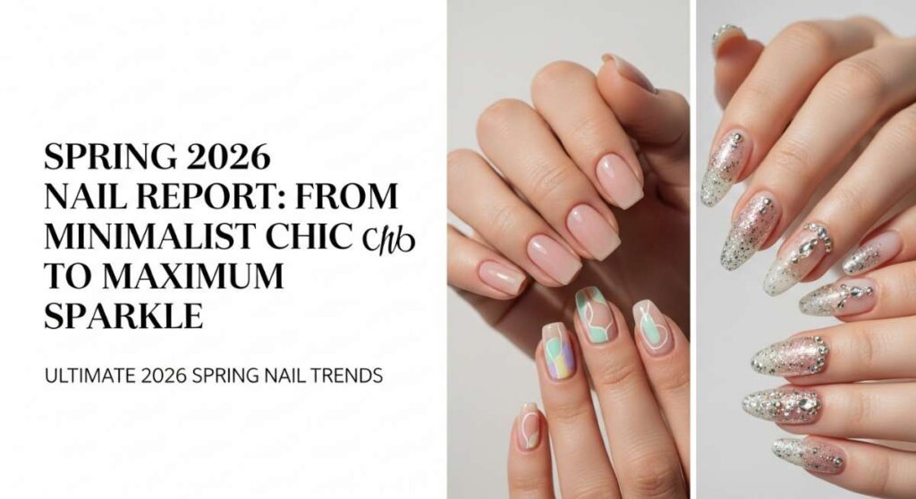 featured: spring 2026 nail report: from minimalist chic to maximum sparkle