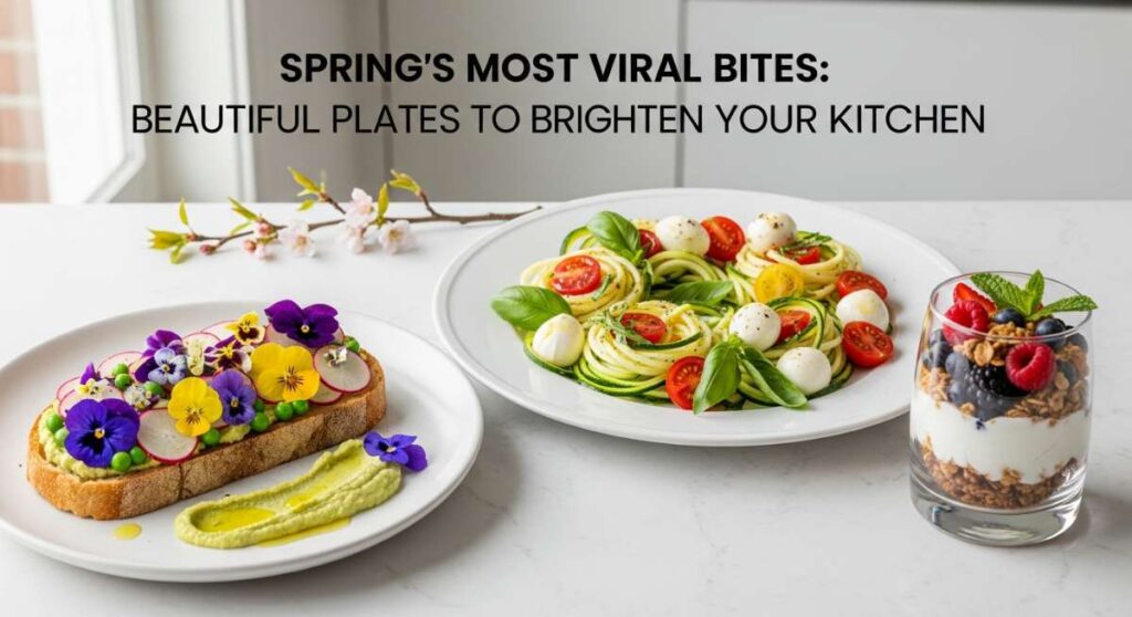 featured: spring’s most viral bites: beautiful plates to brighten your kitchen