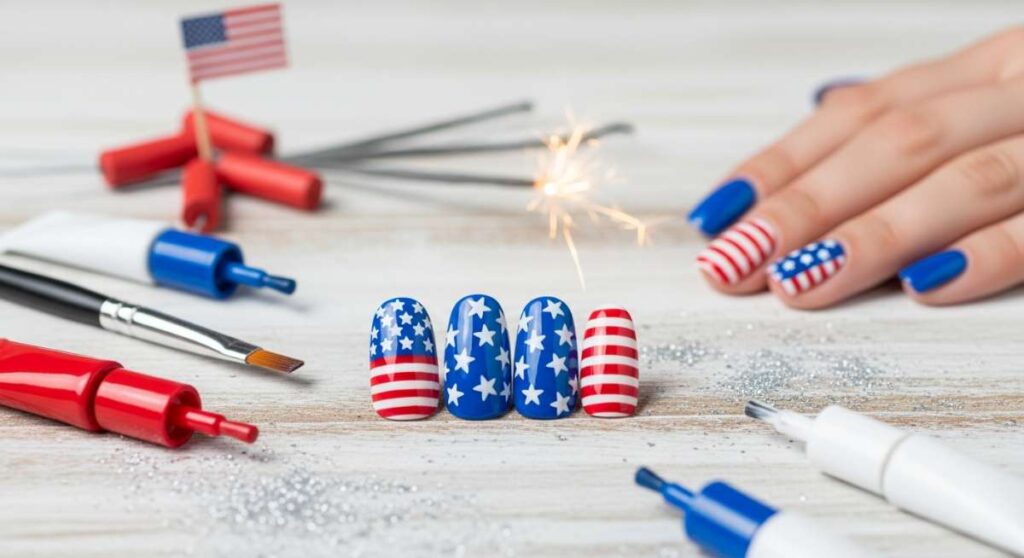 featured: star spangled style: a step by step guide to diy patriotic nails