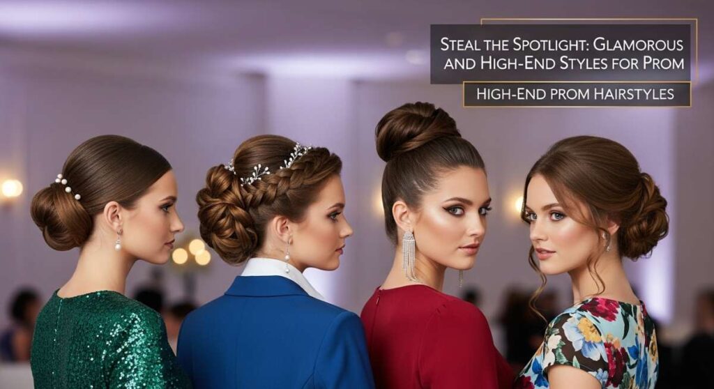 featured: steal the spotlight: glamorous updos and high end styles for prom