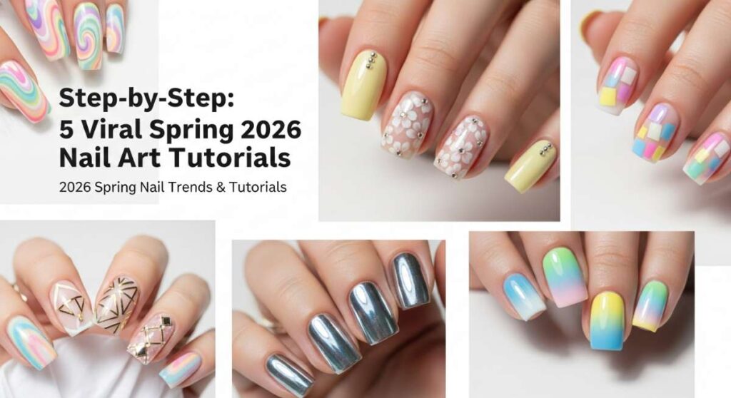 featured: step by step: 5 viral spring 2026 nail art tutorials