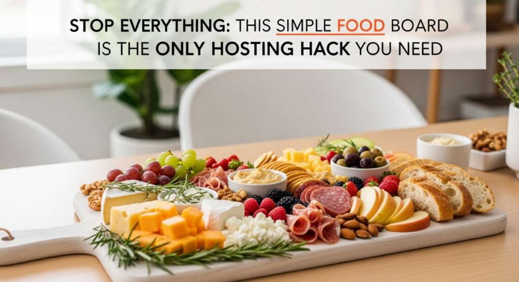 featured: stop everything: this simple food board is the only hosting hack you need