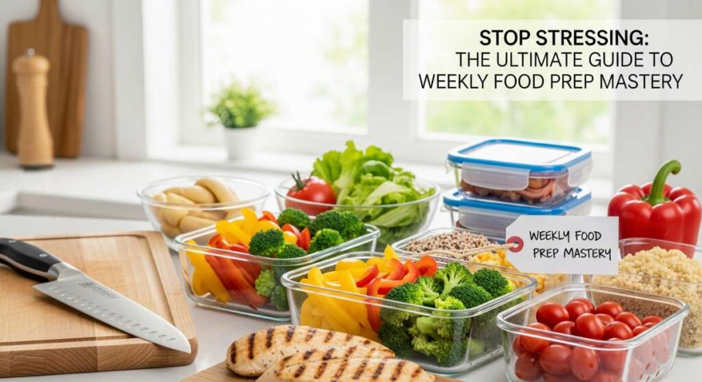 featured: stop stressing: the ultimate guide to weekly food prep mastery