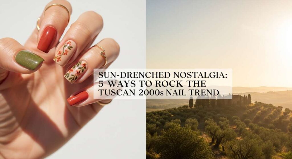 featured: sun drenched nostalgia: 5 ways to rock the tuscan 2000s nail trend