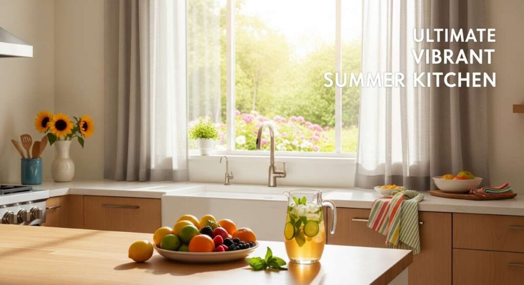 featured: sun drenched & sizzling: how to design the ultimate vibrant summer kitchen