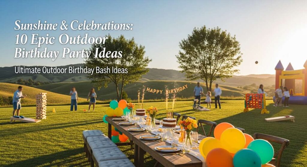 featured: sunshine & celebrations: 10 epic outdoor birthday party ideas