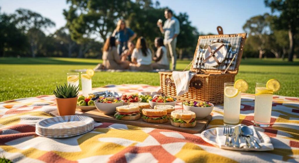 featured: sunshine & sandwiches: how to throw a flawless outdoor bash