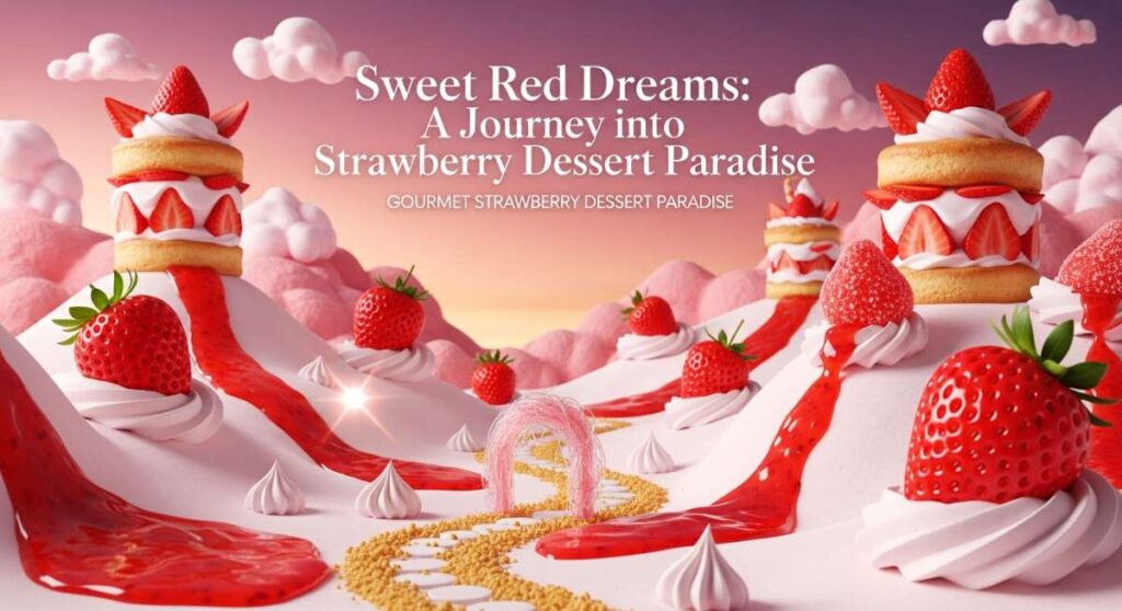 featured: sweet red dreams: a journey into strawberry dessert paradise