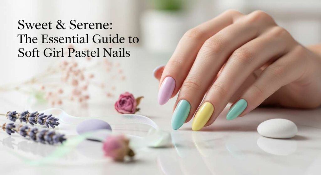 featured: sweet & serene: the essential guide to soft girl pastel nails
