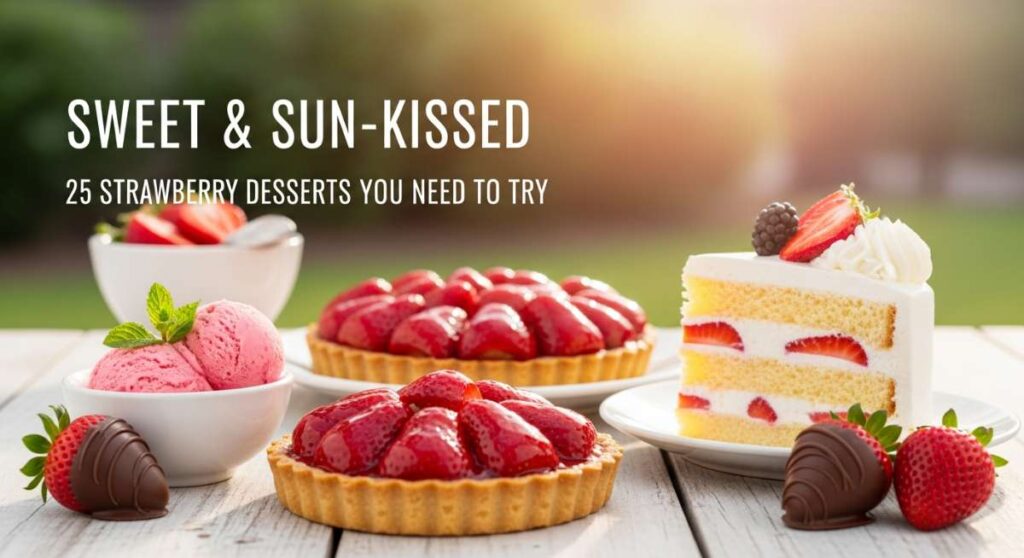 featured: sweet & sun kissed: 25 strawberry desserts you need to try