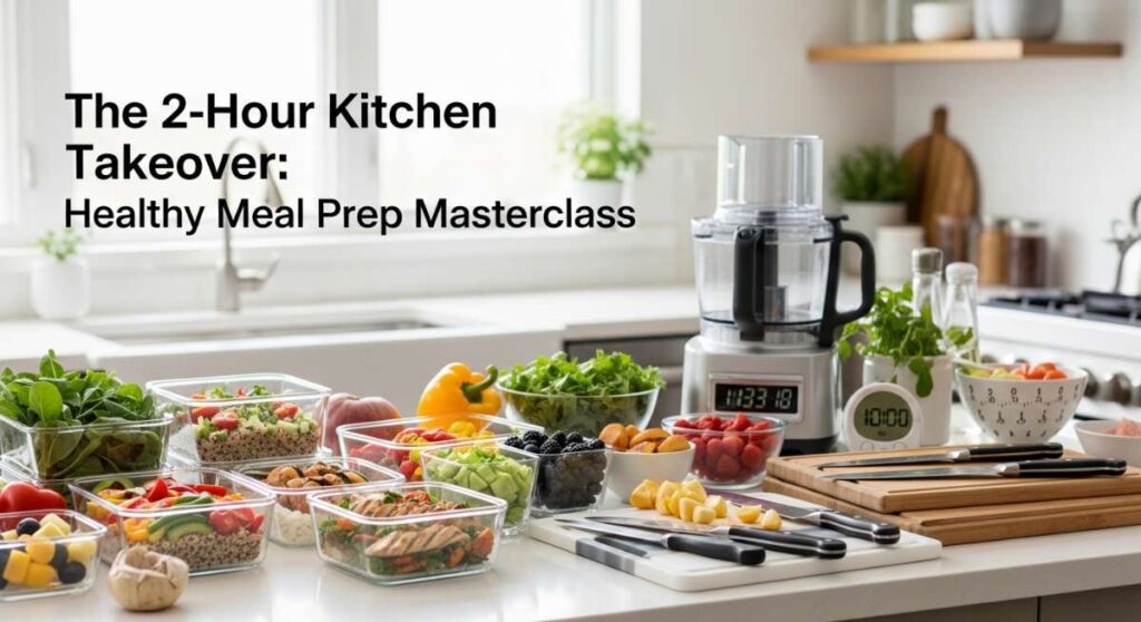 featured: the 2 hour kitchen takeover: healthy meal prep masterclass