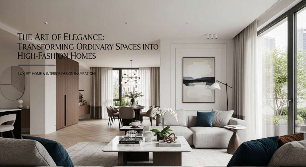 featured: the art of elegance: transforming ordinary spaces into high fashion homes