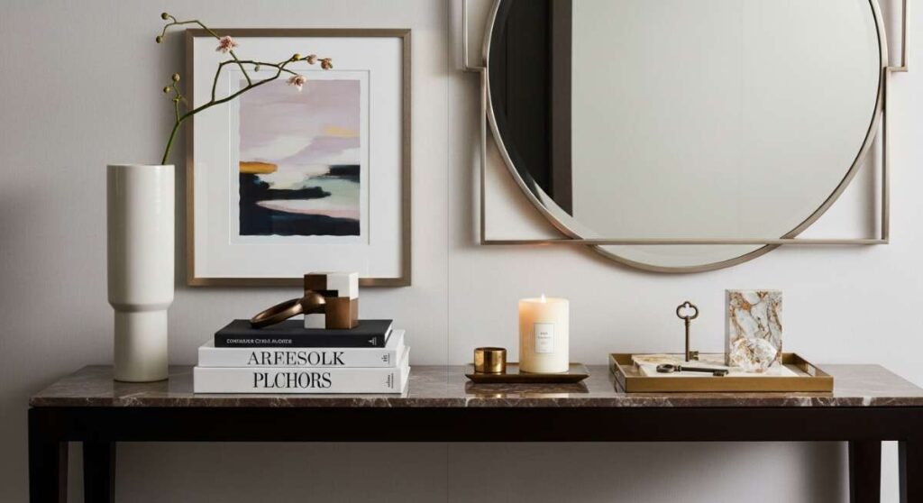 featured: the art of the foyer: how to style a high end entryway table