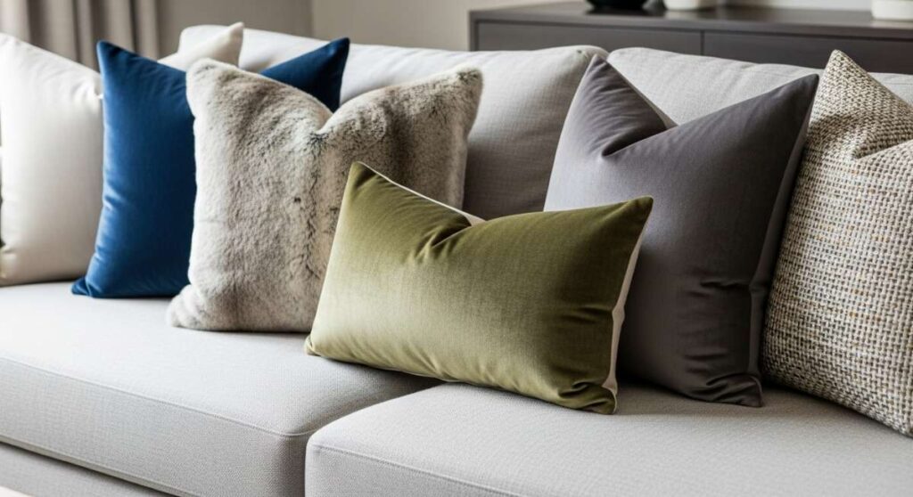 featured: the art of the toss: high end pillow combinations for your sofa