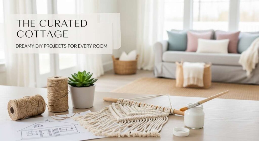 featured: the curated cottage: dreamy diy projects for every room