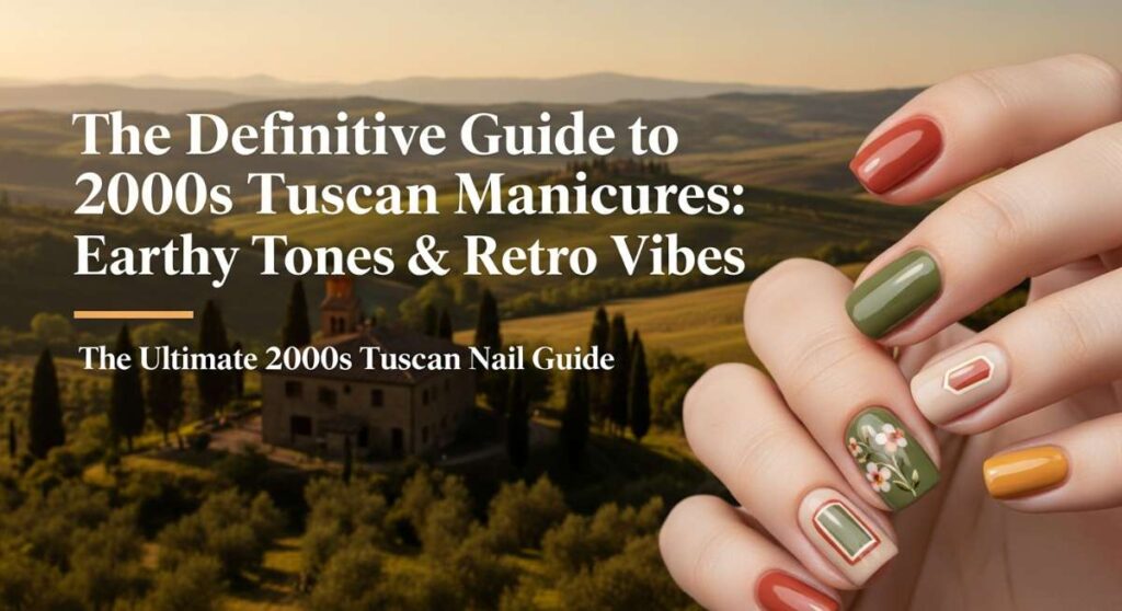 featured: the definitive guide to 2000s tuscan manicures: earthy tones & retro vibes