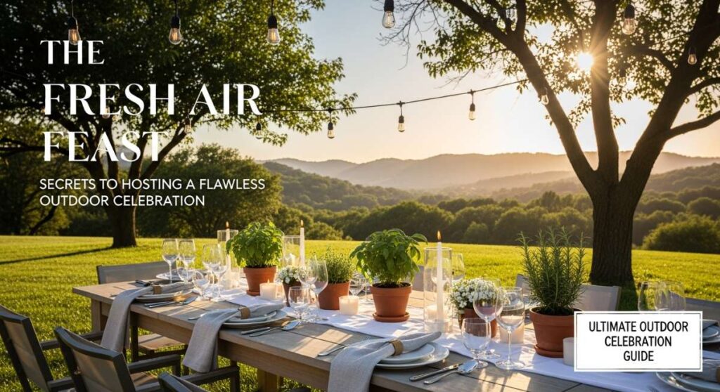 featured: the fresh air feast: secrets to hosting a flawless outdoor celebration