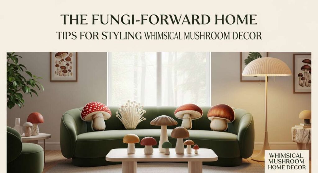 featured: the fungi forward home: tips for styling whimsical mushroom decor
