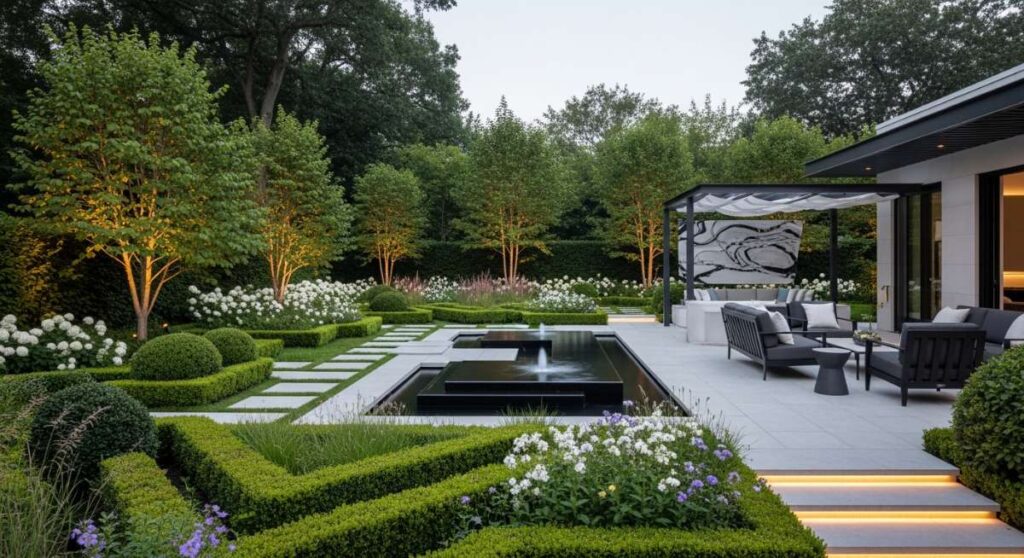 featured: the gilded garden: modern trends in high end landscaping