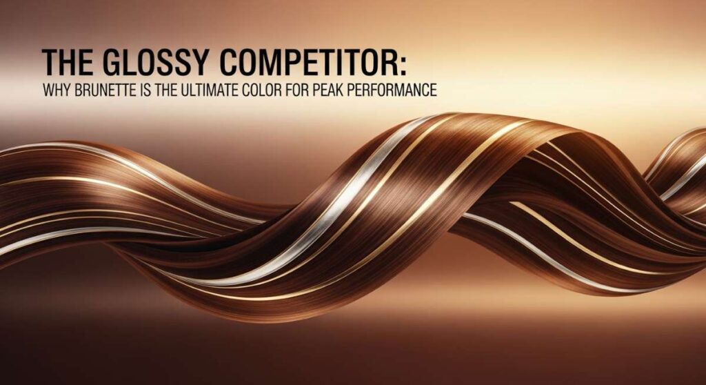 featured: the glossy competitor: why brunette is the ultimate color for peak performance