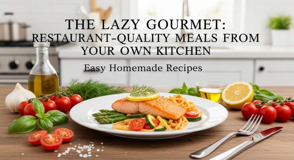 featured: the lazy gourmet: restaurant quality meals from your own kitchen