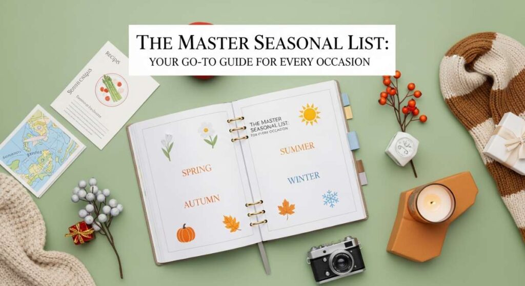 featured: the master seasonal list: your go to guide for every occasion