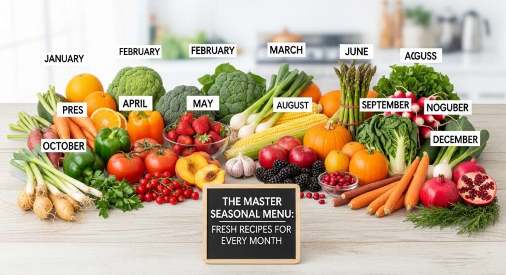 featured: the master seasonal menu: fresh recipes for every month
