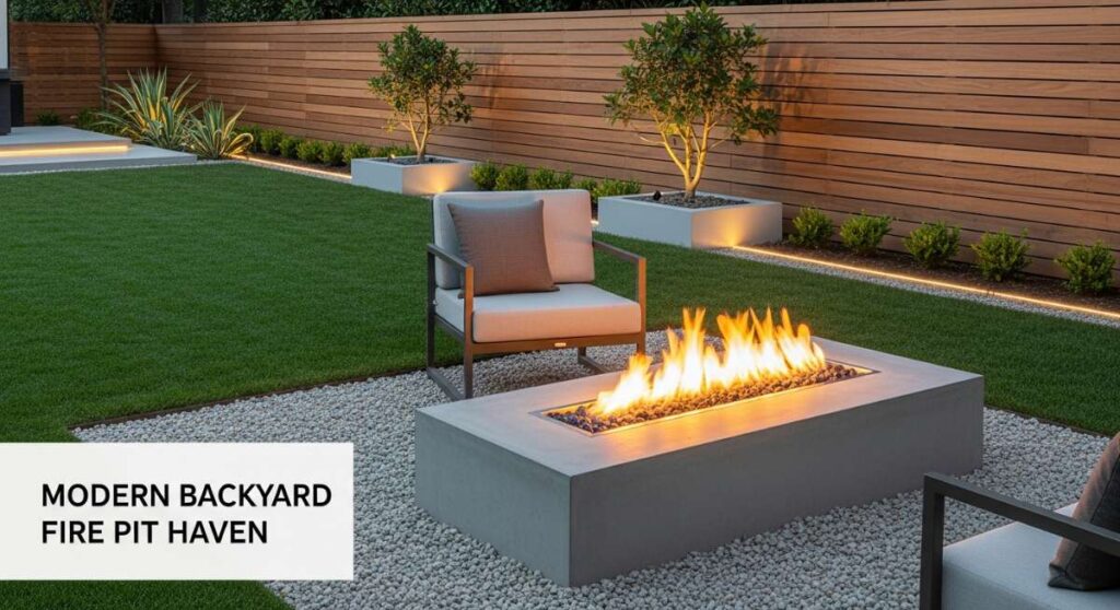 featured: the minimalist's guide to a warm and inviting backyard fire pit haven