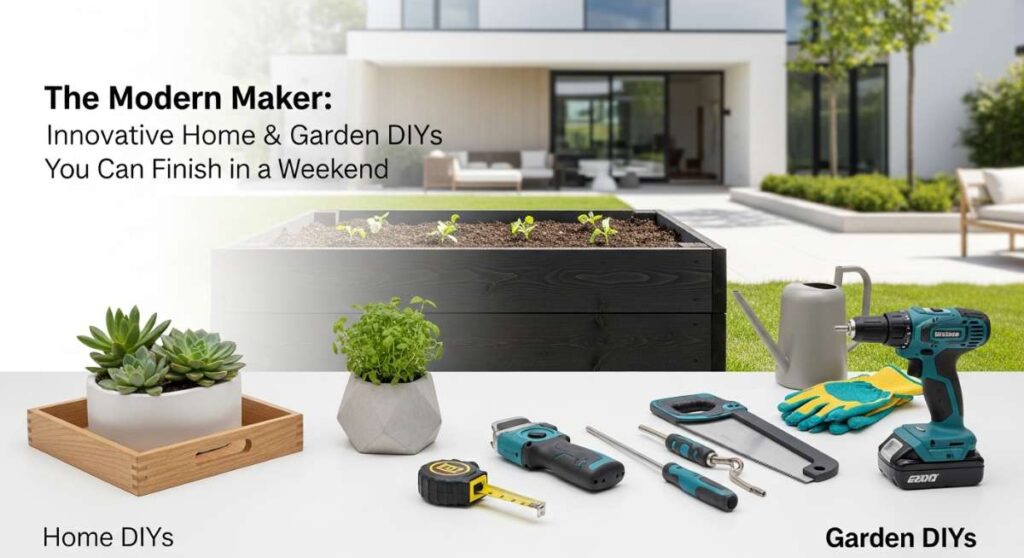 featured: the modern maker: innovative home & garden diys you can finish in a weekend