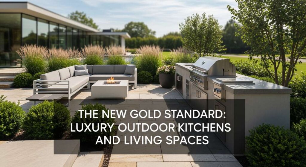 featured: the new gold standard: luxury outdoor kitchens and living spaces